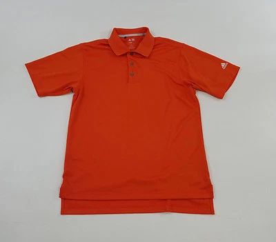 Adidas Golf Polo Para Hombre Pequeña S Climacool Transpirable Atlético Top Naranja  Foto 1 de 4