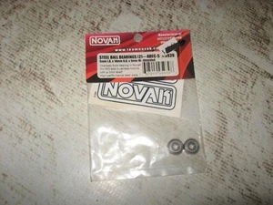 Vintage Novak 5 x 14 x 5 mm Shielded Ball Bearings Steel Silver (2) 5939 - Picture 1 of 1