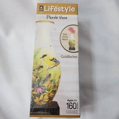 Florero rompecabezas 3D estilo vida 160 piezas rompecabezas 4D artesanía contiene sellado al agua Foto 1 de 4