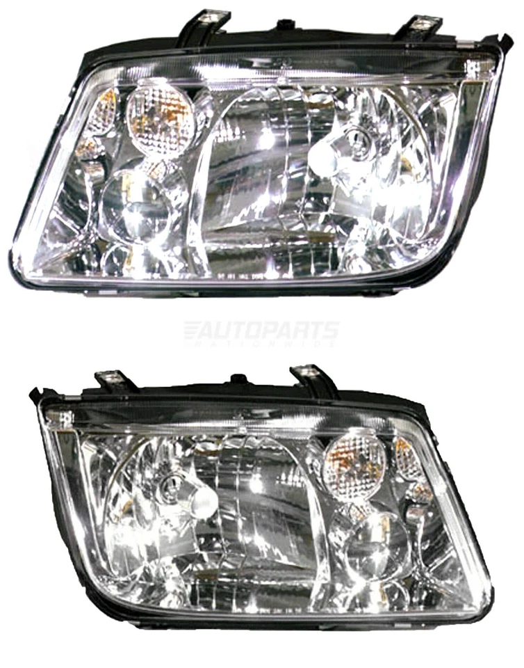 Nova lente e carcaça de farol esquerdo e direito compatível com 1999-2002 Volkswagen Jetta - Imagem 1 de 1