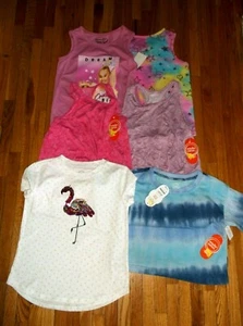 NEW GIRL size 6 6X LOT of 6 t-shirt summer graphic tank top - Picture 1 of 6