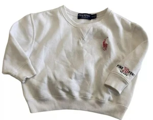 Sudadera polar Pink Pony de Ralph Lauren para niñas pequeñas cuello redondo talla 4/4T - Imagen 1 de 9