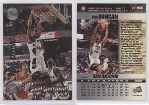 1997 Press Pass Double Threat Silver Tim Duncan #1 Rookie RC HOF