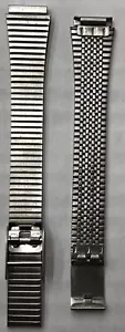Cinturino orologio metallo acciaio inox tono argento senza marchio 12 mm #SPLB3 - Foto 1 di 7