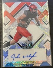 2022 LEAF METAL DRAFT FOOTBALL JOSH WHYLE RWB MOJO AUTO 1/3 #BA-JW3 TITANS