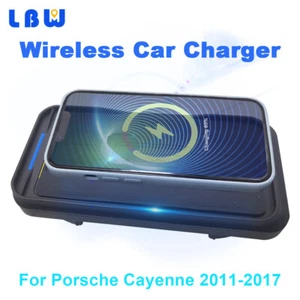 15W Wireless Charger Pad Fast Charging Pad Fit For 2011-2017 Porsche Cayenne - Picture 1 of 11