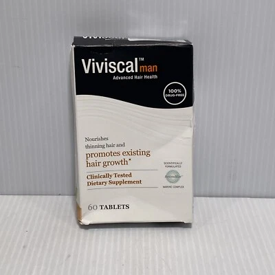 Viviscal Men's Hair Growth Supplements for Thicker Fuller Hair Exp 11/2026 - Image 1 of 3