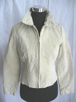 Chaqueta Coldwater Creek Verde Lima Gamuza Cremallera Clásica Ajustada Forrada Para Mujer Talla PXS Foto 1 de 4