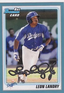 Leon Landry LA Dodgers 2010 Bowman Draft Blue Border - Imagen 1 de 1
