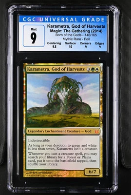 KARAMETRA, GOD OF HARVESTS Born of the Gods Foil CGC 9 Q++ MTG EDH [Nostalgium] - Image 1 of 2