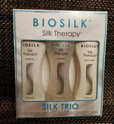 Silk Therapy Trio Unisex 7oz BIOSILK Shampoo & Conditioner + Biosilk Therapy NEW - Image 1 of 3