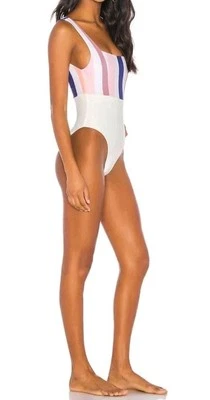 Tularosa Womens One Piece Swimsuit Multicolored Size Small Square Neckline.  C12 - Image 1 of 4
