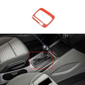 For Kia Forte K3 14~2016 Red Carbon Fiber Middle Console Gear Shift Frame Trim - Picture 1 of 5