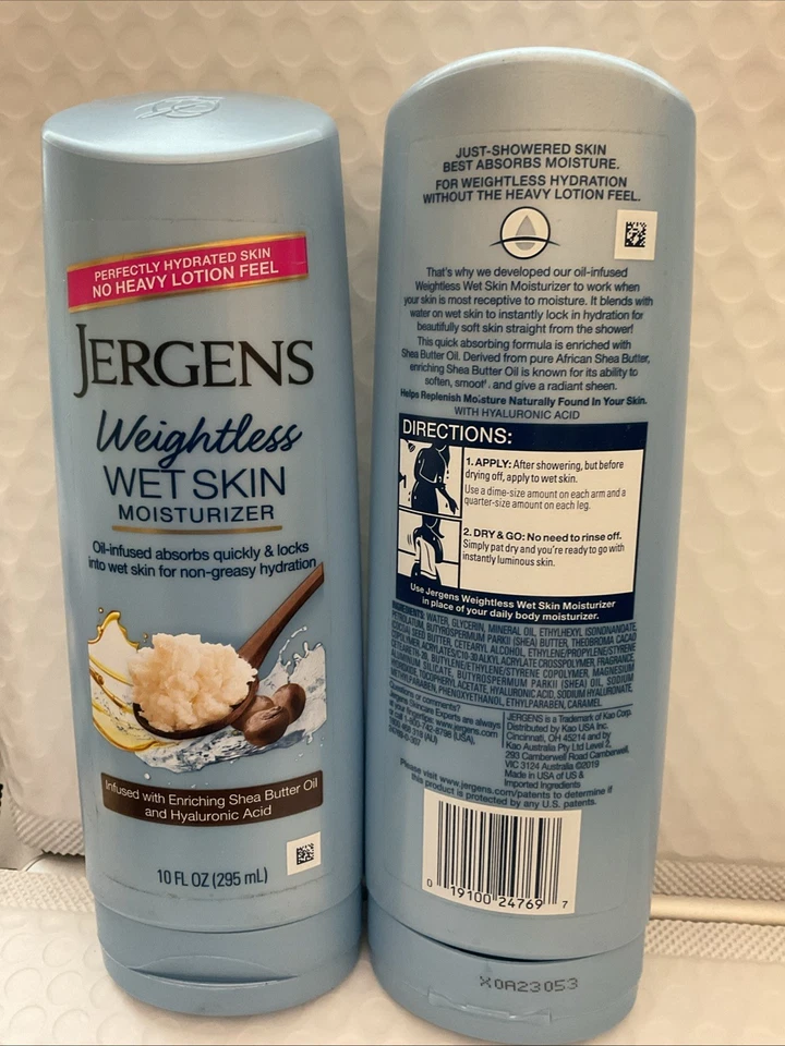 2X Jergens Weightless Wet Skin Moisturizer 10fl Foto 1 de 1