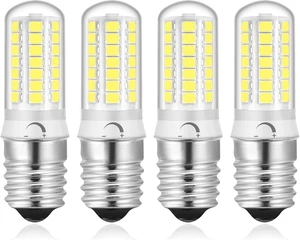 4 Pack E17 LED Bulb Dimmable, 4W Microwave Light Bulb,40Watt Halogen Equivalent, - Picture 1 of 12