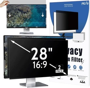 [2 Pack] 28 Inch Privacy Screen for Computer Monitor 16:9 Aspect Ratio, Eye Prot - Picture 1 of 1