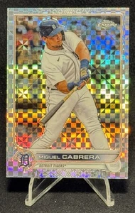 2022 Topps Chrome X-Fractor Miguel Cabrera #96 Triple Crown Winner Tigers - Bild 1 von 3