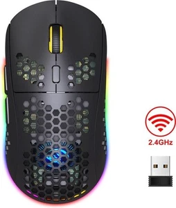 T90 2.4G Wireless Gaming Mouse Bluetooth Computermäuse Ultraleicht - Afbeelding 1 van 8