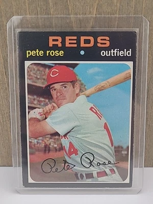 Tarjeta de béisbol 1971 Pete Rose Topps Set Break #100 Cincinnati Reds. Foto 1 de 4