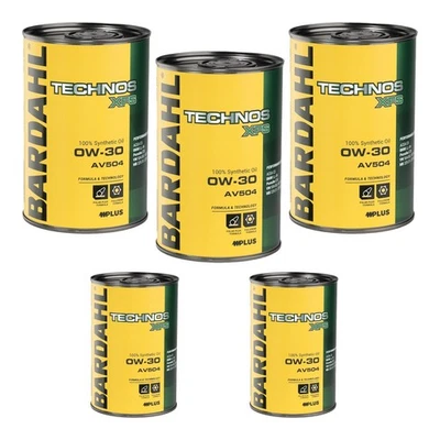 BARDAHL 5 Litri Olio Motore 0W30 XFS AV504 TECHNOS Acea C3 - Adatto per BMW