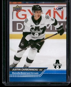 2023-24 Upper Deck CHL #76 Justin Carbonneau Blue - Picture 1 of 2