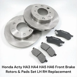 Honda Acty HA3 HA4 HA5 HA6 Front Brake Rotors & Pads Set LH RH Replacement - Picture 1 of 9