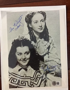 Evelyn Keyes, Ann Rutherford - Gone with the Wind Photo Authenticated By Beckett - Picture 1 of 4