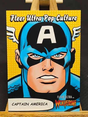 2022 UD Marvel Fleer Ultra Wolverine CAPTAIN AMERICA PC-21 - Image 1 of 2