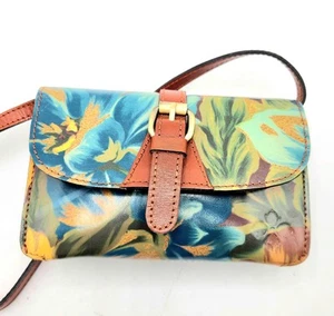 Patricia Nash Italy Leather Crossbody Wallet/Clutch w/Phone Pocket Multiclr - Picture 1 of 11