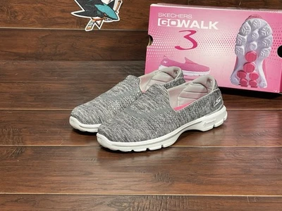 Skechers Go Walk 3 Women's Slip-on Shoes 13984 Gray White Size 6.5 - Image 1 of 4