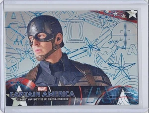 2014 Captain America: The Winter Soldier Patriotic Blue Foil Card #08 , 25 of 25 - Picture 1 of 2