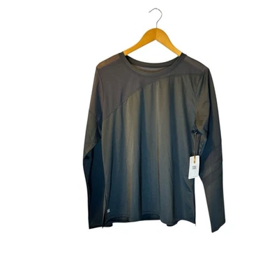 Blusa feminina TAIL Augusta manga longa ônix preta UPF 50 ativa GG - Imagem 1 de 4