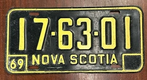 Nummernschild Nova Scotia 1969 - Bild 1 von 5