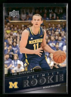 2014-15 Upper Deck Lettermen #72 Nik Stauskas #/999 RC - Image 1 of 2