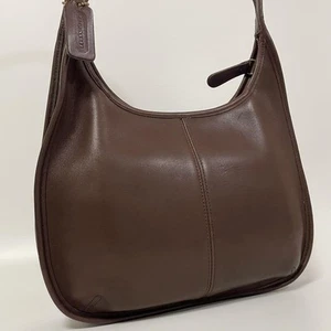 Bolso de Hombro Hobo Vintage Coach 9025 Ergo Cremallera Cuero Marrón - Imagen 1 de 14