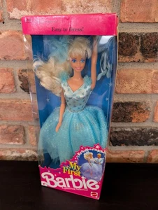 Barbie Vintage Mattel 1991 Mi Primera Barbie Azul Brillante Bailarina Muñeca ¡En Caja Original! - Imagen 1 de 7