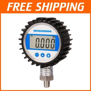 3-1/8" Digital Pressure Gauge, 0-100psi/bar/Mpa/Kpa - Picture 1 of 11