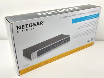 Netgear 8-Port 10-Gigabit/Multi-Gigabit Ethernet Unmanaged Switch XS508M - Image 1 of 4