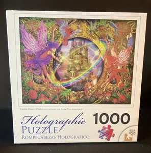 Cra-Z-Art Holographic Puzzle Faerie Glass 1000 Piece Sealed Fantasy Artwork - Picture 1 of 5