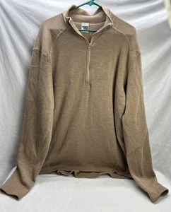 Massif Flame Resistant 1/4 Zip Tan Pullover Base Layer Men’s Large - Picture 1 of 7