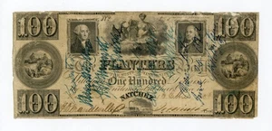 1836 $100 The Planters Bank of the State of MISSISSIPPI Note - Picture 1 of 2