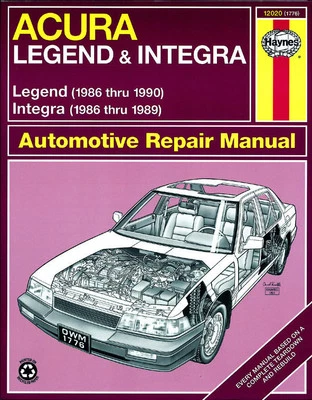 Manual de reparación Acura Integra (1986-1989) y Legend (1986-1990) Haynes (EE. UU.) Foto 1 de 4
