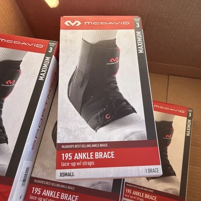 ¡Nuevo! McDavid 195 Tobillera Cordón Dash Up Con Correas Nivel Tres Extra Pequeño 7.5–8 Foto 1 de 4