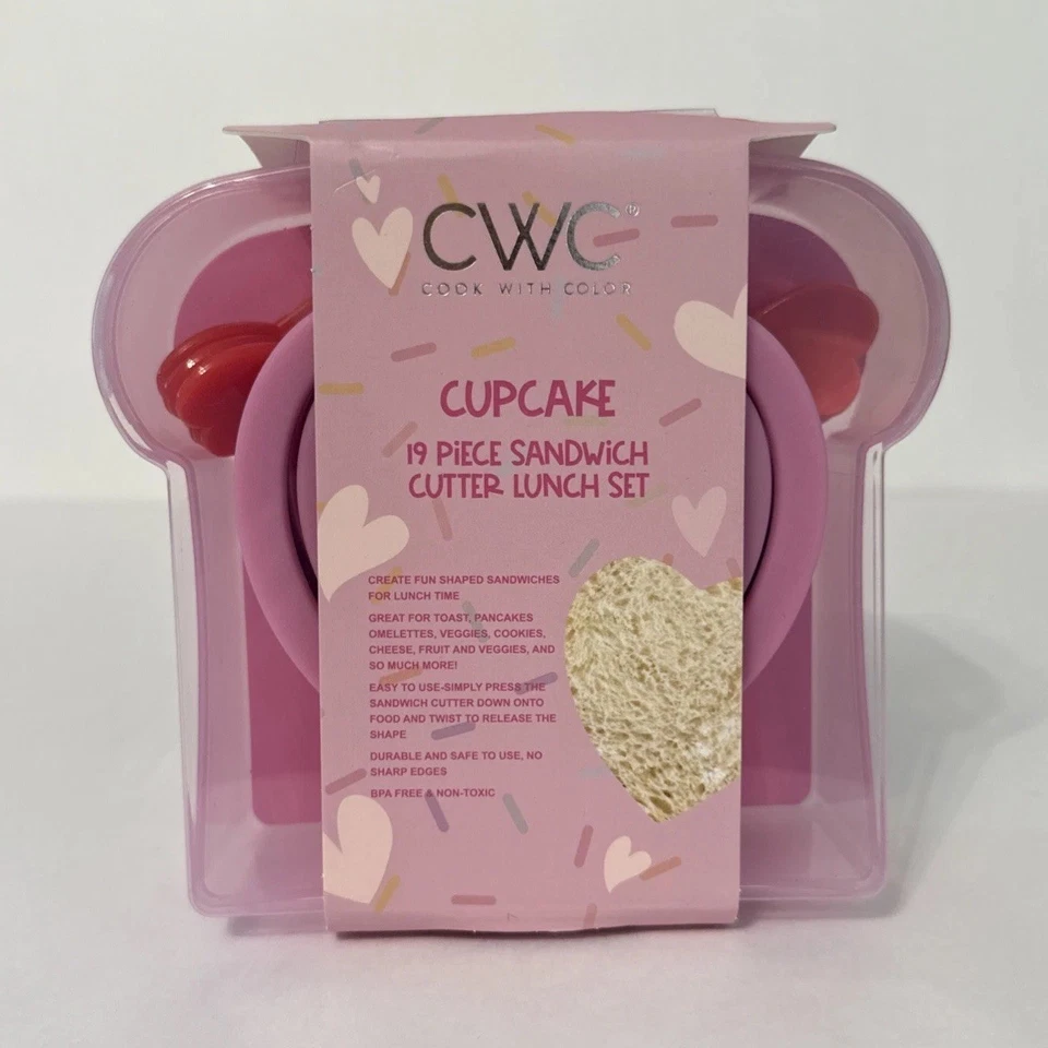 CWC 19-teiliges Sandwichschneider-Set - Kuchen/Herzen - Neu - Bild 1 von 4