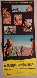 Locandina LE SABBIE DEL KALAHARI 1°ED.ITAL.1966 STANLEY BAKER, STUART WHITMAN - Picture 1 of 1