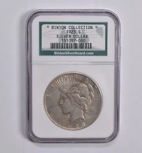 1923-S Peace Dollar Binion Silver Hoard - Binion Collection - NGC - Picture 1 of 7
