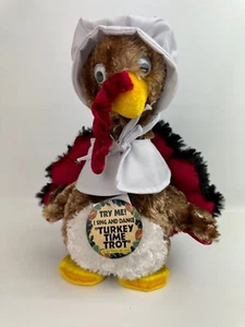 Dan Dee Mädchen Türkei Zeit Trab Pilger Plüsch singen tanzen Thanksgiving mit Etikett - Bild 1 von 6