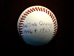 MICKEY VERNON 1946 & 53 BATTING CHAMP SENATORS SIGNED AUTO VTG OAL BASEBALL JSA - Picture 1 of 3