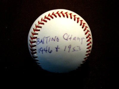 MICKEY VERNON 1946 & 53 BATTING CHAMP SENATORS SIGNED AUTO VTG OAL BASEBALL JSA - Image 1 of 3