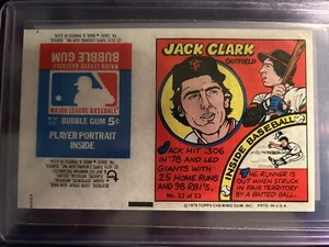 1979 Topps Comics #32 Jack Clark (NRMT) Giants Rate Uncut/folded - Picture 1 of 1